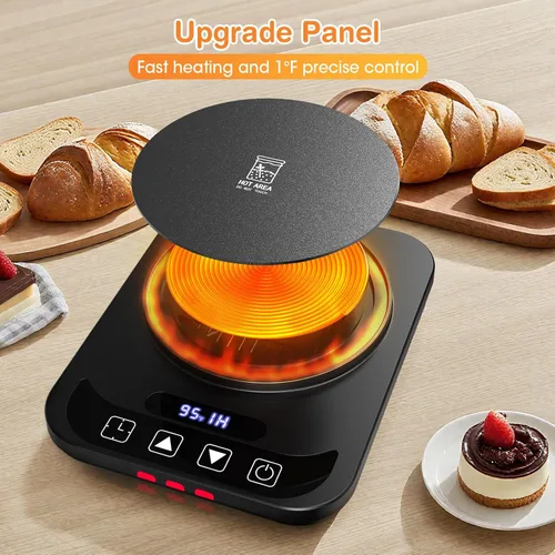 Miniatura 7 de Calentador básico de masa madre, control preciso de termostato de 1 ° F (70-100 °F), tapete de calentamiento de masa madre, calentamiento Negro