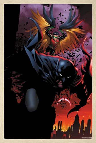 Miniatura 5 de DC Comics Batman - Póster de pared de ataque de Batman y Robin, 22.4 pulgadas de largo x 14.7 pulgadas de ancho, versión premium sin marco