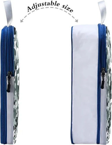 Miniatura 3 de Juego de cubos de embalaje de compresión expandibles de camuflaje, bolsas de almacenamiento extensibles, 3 piezas, ropa sucia separada, resistente