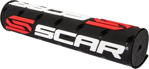 SCAR Almohadilla de manillar redonda para barra transversal Motocross ATV Motocicleta Dirtbike Enduro Supermoto - Negro