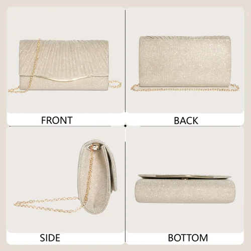 Miniatura 7 de Carteras de mano para mujeres, formales, elegantes, bolso de noche, bolsos de mano, bolso cruzado para boda, cóctel, baile de graduación, fiesta