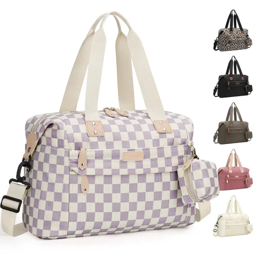 Miniatura 22 de Pritent Bolsa de pañales, bolsas de pañales para bebé con funda para chupete, correas de hombro, clips para cochecito, bolsa grande impermeable
