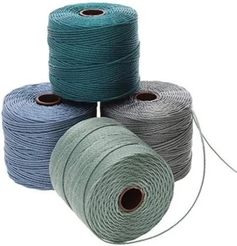 Miniatura 91 de The Beadsmith S-Lon Cordón para Cuentas – Cordón de Nylon Torcido de 0.5 mm para Ensartar, Paquete de 4, Mezcla de Neutrales Fríos, TEX210, 77