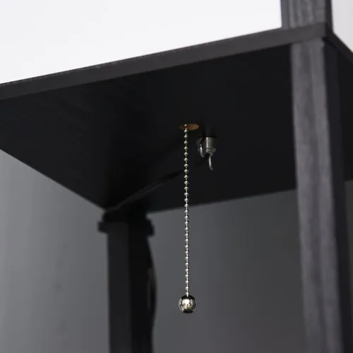 Miniatura 9 de HOMCOM Lámpara de pie moderna con estantes e iluminación ambiental doble, lámpara de pie alta para sala de estar, dormitorio con pantalla de tela