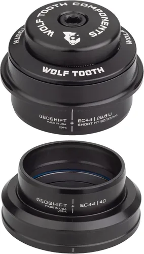 Miniatura 3 de Wolf Tooth EC44 Superior EC49 Lower GeoShift Auriculares de ángulo de rendimiento de 2 grados cortos bike-headsets-and-accessories