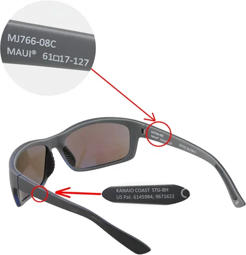 Miniatura 4 de Walleva Lentes de repuesto para gafas de sol Maui Jim Kanaio Coast múltiples opciones disponibles