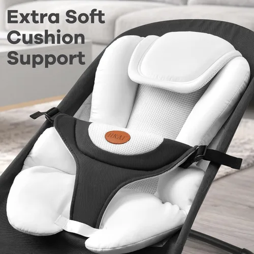 Miniatura 2 de HKAI Accesorio para asiento de gorila para bebé, cojín acolchado de tela suave de piel de melocotón, inserto de repuesto para gorila infantil