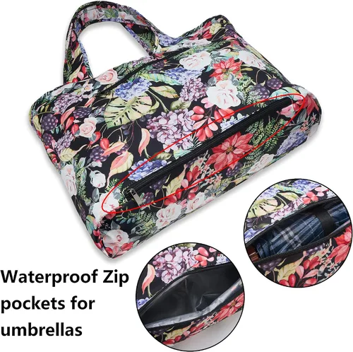 Miniatura 2 de ZOOEASS - Bolso grande de hombro para mujer, impermeable, multifunción, de nailon, para viaje