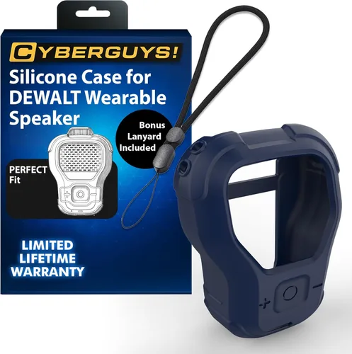 Miniatura 15 de CYBERGUYS Funda de Silicona para Altavoz Bluetooth Vestible DEWALT, Cubierta Protectora Duradera Resistente a Golpes Antideslizante para Mini