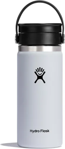 Miniatura 35 de Hydro Flask Flex Sip - Vaso de café de acero inoxidable aislado, antiderrames, a prueba de fugas, taza de café de viaje, 16 onzas, verde agave