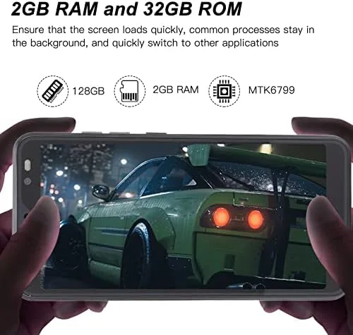 Miniatura 4 de ASHATA Teléfono celular Android desbloqueado, kit de teléfono inteligente de pantalla completa HD de 5.45 pulgadas, 2GB 32GB ROM Dual SIM Dual