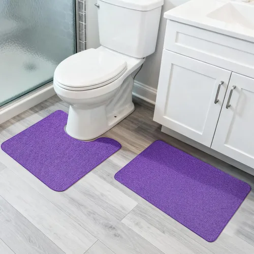 Miniatura 76 de Bosap Alfombra de Baño, Alfombras Corredoras de Baño Ultra Delgadas, Alfombras de Baño Grandes para Baño, Secado Rápido, Antideslizante, Lavable a