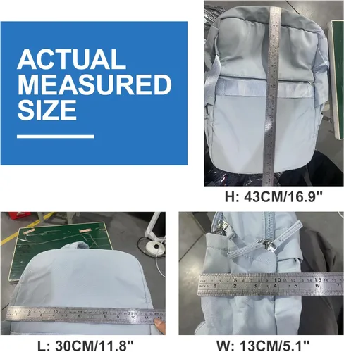 Miniatura 9 de Mochila pequeña para laptop para mujer, bolsa de computadora de 14 pulgadas con bolsillo trasero antirrobo oculto, mochila de viaje ligera