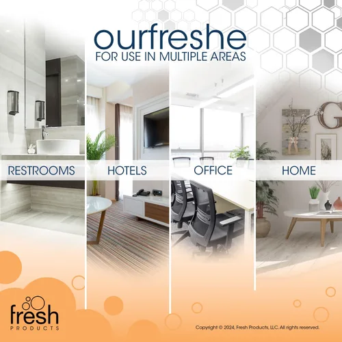 Miniatura 6 de Fresh Products ourfreshe - Ambientador enchufable para 30 días, reemplaza los aerosoles desordenados con fragancia seca para uso en espacios