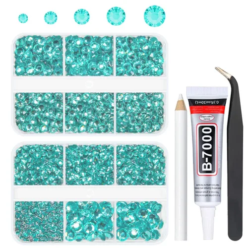 Miniatura 11 de qiipii Resina Metálica Plata Diamantes de Imitación con Parte Posterior Plana para Adornar Manualidades, Piedras Planas de 2mm-6mm, Gemas de Plata