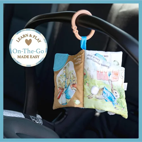 Miniatura 4 de KIDS PREFERRED Libro Blandito de Peter Rabbit con juguete, mordedor y crujido, 12.7 centímetros