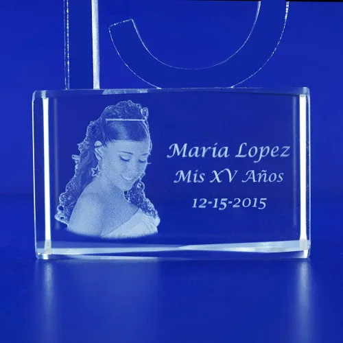Miniatura 2 de Personalizar Grabado Láser Grabado Dulce 15 Quinceañera Mis Membrillo Años Mis XV Años Mis 15 Años TH148 (1)