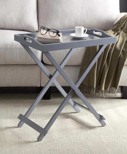 Miniatura 2 de Pemberly Row Mesa de bandeja plegable en gris
