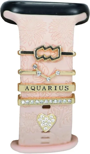Miniatura 11 de Abalorios de Correa de Reloj Decorativos de 12 Constelaciones para Mujeres Compatibles con Apple Watch de 38 mm, 40 mm, 41 mm, 42 mm, 44 mm, 45 mm