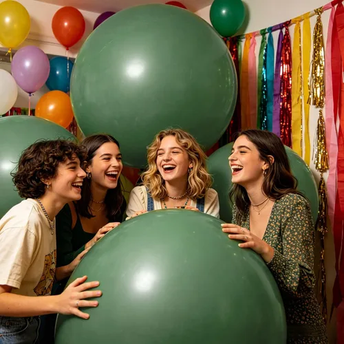 Miniatura 24 de 32 piezas de globos grandes morados de 18 pulgadas, globos redondos grandes de látex para decoración de cumpleaños y bodas. (morado)