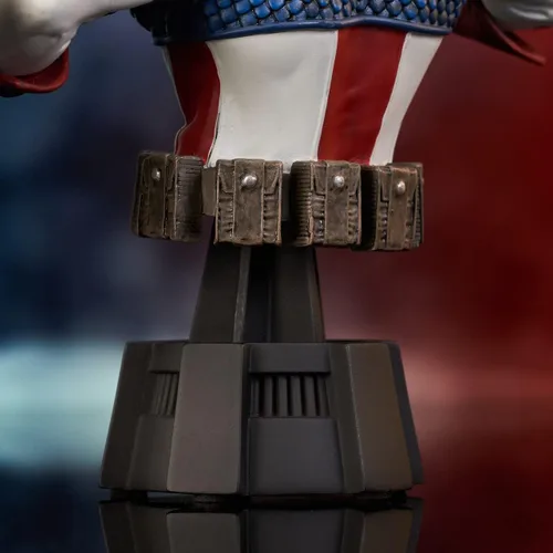 Miniatura 11 de Diamond Select Toys Marvel Comics: Capitán América busto de resina a escala 1:7, multicolor, 6 pulgadas