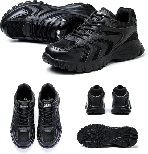 Miniatura 2 de Asiman Zapatos de punta de acero para hombres y mujeres, zapatos de trabajo indestructibles con puntera de acero, zapatos de seguridad ligeros