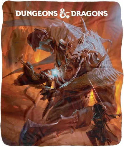 Miniatura 2 de Dungeons and Dragons Player's Handbook Art Silky Touch Sherpa Back Super Soft Throw Blanket