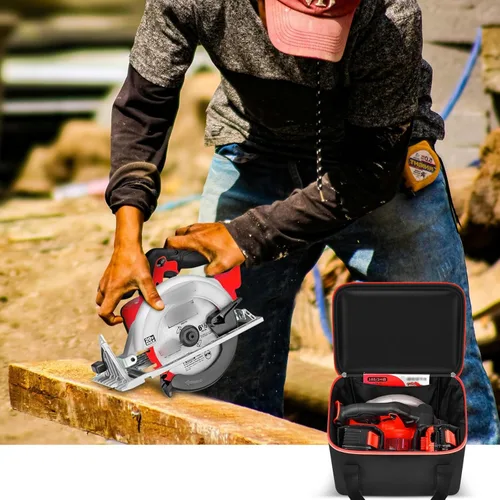 Miniatura 8 de Bolsa de herramientas universal para sierra circular DEWALT 20V MAX de 6.5 pulgadas DCS391B/DCS565B, para Makita XSS02Z 18V Sierra Circular, solo