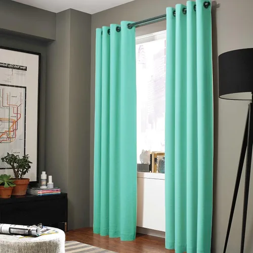 Miniatura 18 de Gorgeous Home - Panel de cortina de ventana de lino K92 de 1 pieza, liso, con ojales de bronce, 3 capas de forro de espuma, 100% térmica