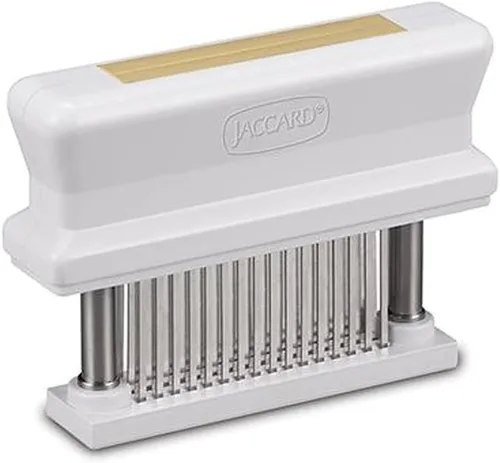 Jaccard 200348T, ablandador de carne duradero de 48 cuchillas con aguja afilada de acero inoxidable, artilugio de cocina para ablandar pollo, carne