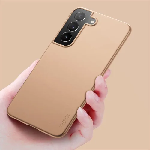 Miniatura 5 de X-level Funda para Samsung Galaxy S22 Slim Fit Soft TPU Super-Thin S22 Cubierta trasera del teléfono Funda protectora ligera con acabado mate Dorado