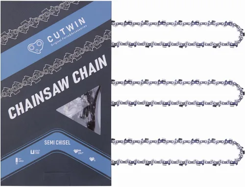 Miniatura 22 de Paquete de 3 Cadenas de Motosierra de 10 Pulgadas CW-R40 Paso LP 3/8" Calibre .043" 40 Eslabones de Transmisión, Repuesto de Cadena de Sierra