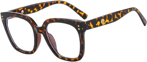 Miniatura 10 de Shiratori Lentes de bloqueo de luz azul, rectangular, elegante, aspecto preppy, marco multicolor para mujeres y hombres