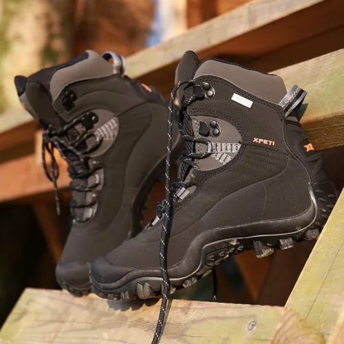 Miniatura 7 de XPETI Thermator - Botas de senderismo ligeras y antideslizantes para hombre, Nieve