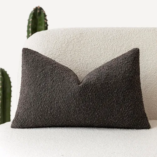 Miniatura 88 de Foindtower Fundas de almohada decorativas con textura de boucle, fundas de almohada sólidas, neutrales, suaves y acogedoras para silla, sofá