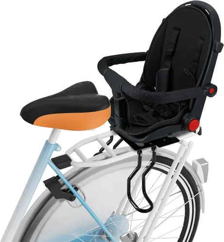 Asiento de bicicleta para niños trasero negro 2026, asientos de bicicleta para niños montados en la parte trasera, asiento infantil de montaje