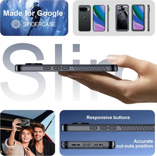 Miniatura 7 de SPIDERCASE para Google Pixel 10 Funda impermeable, [Protección contra caídas de grado militar de 12 pies] [Resistencia al agua IP68]