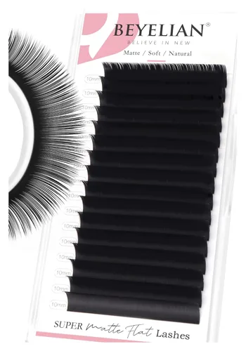 Miniatura 12 de BEYELIAN - Extensiones de pestañas, pestañas individuales, 0.15mm, Rizo D+, 7-15mm, extensiones de pestañas clásicas súper mate, extensión