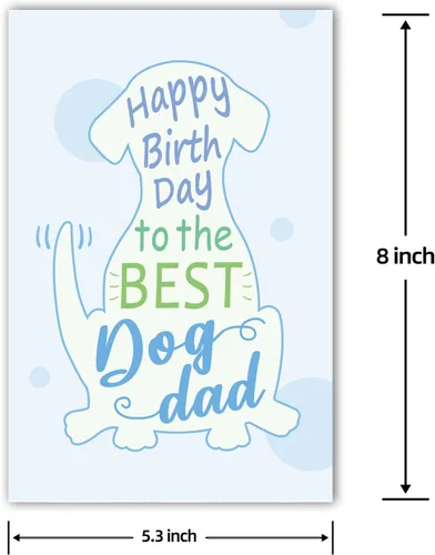 Miniatura 5 de Tarjeta de cumpleaños para papá perro, bonita tarjeta de felicitación para el mejor papá de perro, divertida tarjeta de cumpleaños de The Pooch