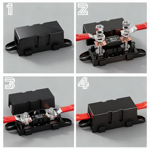 Miniatura 4 de Fusible MEGA/AMG 350A, componente reconocido por UL, montaje de perno de alta corriente automotriz de 350 amperios para automóviles, remolques