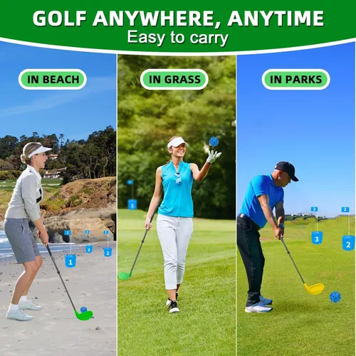 Miniatura 6 de Golf Club with Oversize Head, Right-Handed Plastic Chipping Clubs for Outdoor Backyard Game Training Practice, Golf Accessories Gifts for Men