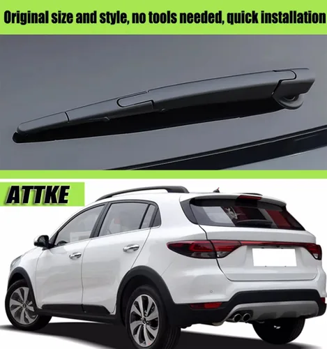 Miniatura 6 de ATTKE Limpiaparabrisas trasero para Hyundai Accent 2012-2019/Jeep Compass 2017-2019/Jeep Grand Cherokee 2014-2020/Kia Rio 2012-2019/Soul 2010-2019