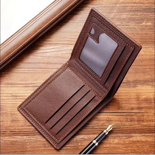 Miniatura 43 de Cartera delgada para hombre con monedero, cartera minimalista con cremallera, carteras plegables para hombre con tarjetero de crédito, cartera