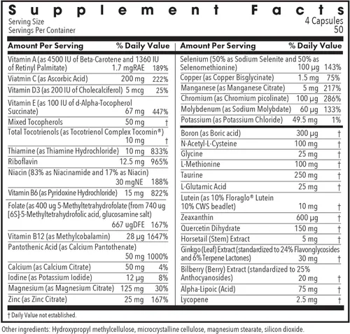 Miniatura 3 de Allergy Research Group ARG OcuDyne II Suplemento de salud ocular - Vitaminas de apoyo para la visión con luteína, zeaxantina y antioxidantes