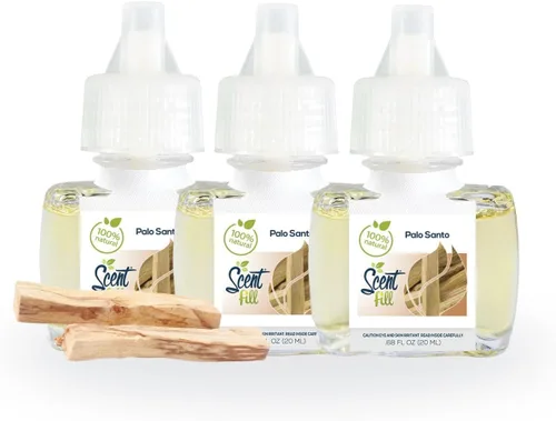 Miniatura 15 de Scent Fill Ambientador 100% natural de cereza y almendra con enchufe, recambios de aceite perfumado, 3 recambios