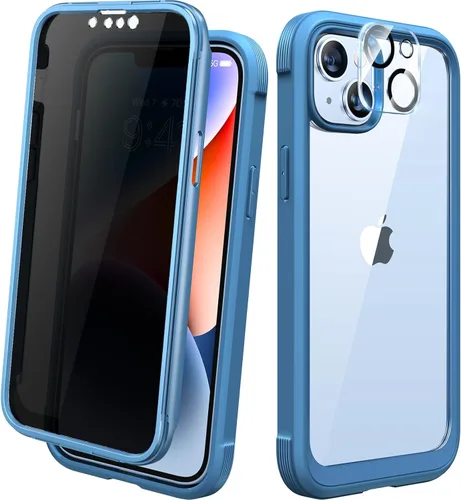 Miniatura 226 de Diaclara - Funda compatible con iPhone 11, carcasa resistente de cuerpo completo con protector de pantalla integrado sensible al tacto y Transparente
