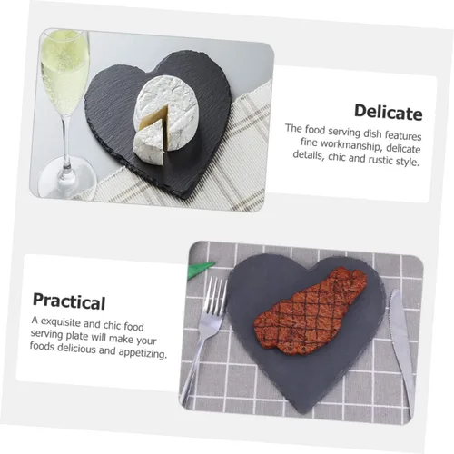 Miniatura 9 de Juego de platos en forma de corazón Charcutería Plato para servir Cena Plato de sushi Desayuno Plato de postre Bandeja de carne