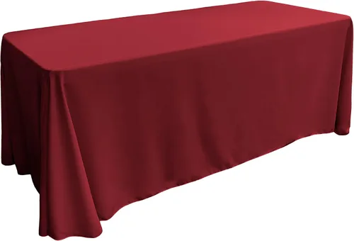 Miniatura 67 de LA Linen Mantel rectangular lavable de popelín de poliéster, resistente a las manchas y a las arrugas, cubierta de mesa 60x84, mantel de tela