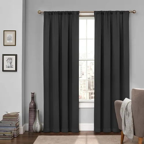 Miniatura 11 de Eclipse Cortina Sólida Thermapanel para Oscurecer la Habitación con Bolsillo para Barra, Cortina de Ventana para Dormitorio y Sala de Estar
