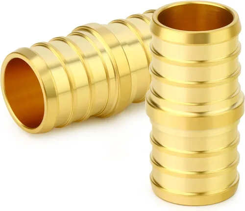 Miniatura 42 de GASHER 10 piezas sin plomo latón 1 "acoplamiento Pex, accesorios Pex de 1 pulgada para tubería Pex